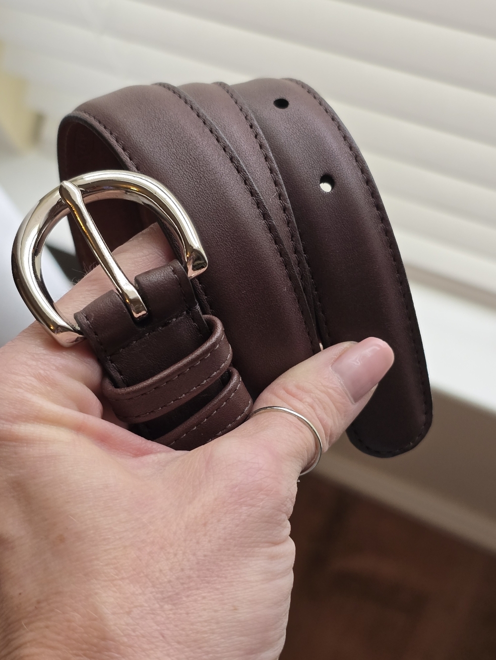 Coach leather belt brown LARGE